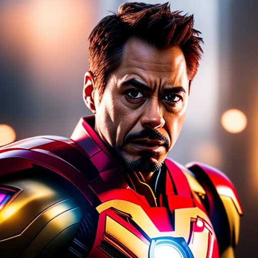  ultra realistic close up portrait ((tony stark ironman)),hyper detail, cinematic lighting, magic neon, dark red city, Canon EOS R3, nikon, f/1.4, ISO 200, 1/160s, 8K, RAW, unedited, symmetrical balance, in frame, 8K hyperrealistic, full body, detailed clothing, highly detailed, cinematic lighting, stunningly beautiful, intricate, sharp focus, f/1. 8, 85mm, (centered image composition), (professionally color graded), ((bright soft diffused light)), volumetric fog, trending on instagram, trending on tumblr, HDR 4K, 8K