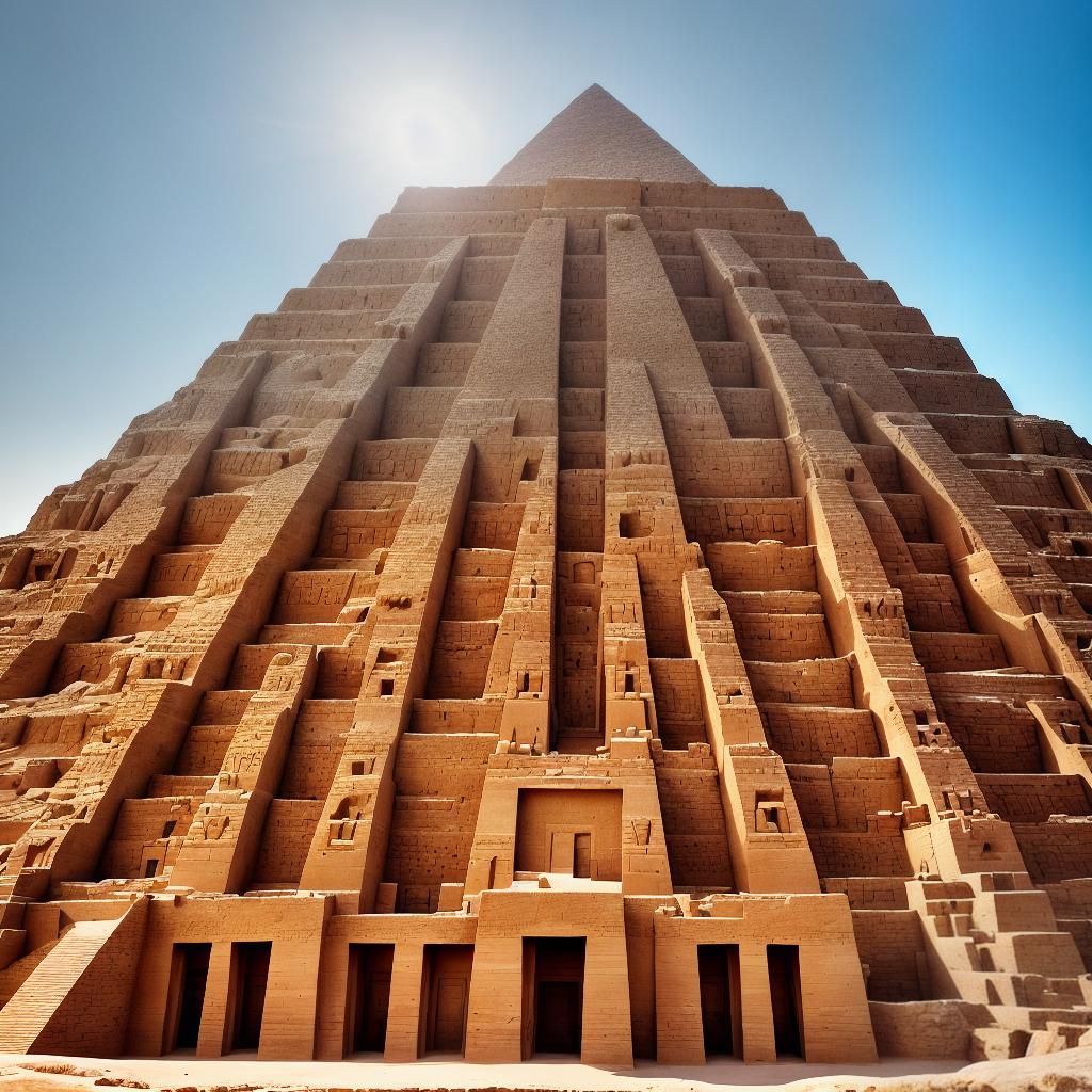 pirámides de Egipto , en construcción hyperrealistic, full body, detailed clothing, highly detailed, cinematic lighting, stunningly beautiful, intricate, sharp focus, f/1. 8, 85mm, (centered image composition), (professionally color graded), ((bright soft diffused light)), volumetric fog, trending on instagram, trending on tumblr, HDR 4K, 8K