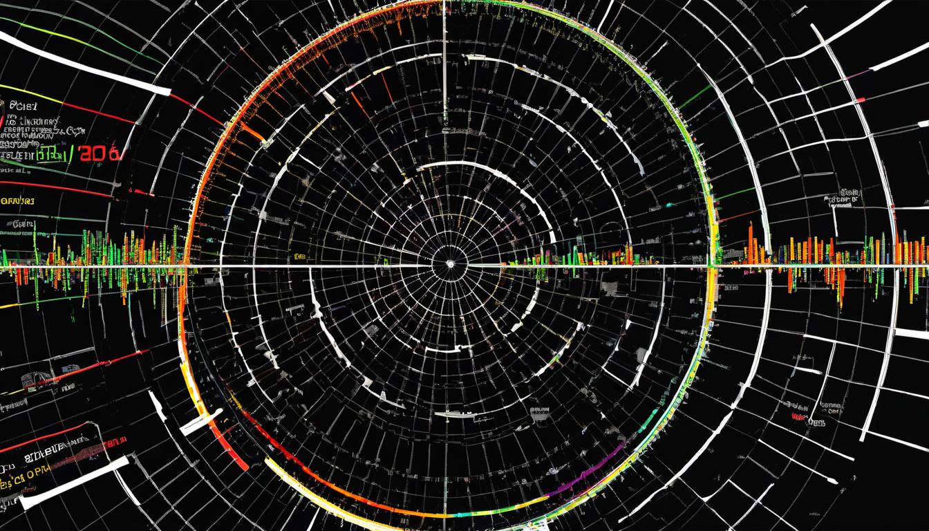  digital illustration Illustration of solar activity cycles, line graph indicating solar activity peaks and troughs, recent peak highlighted, sun at various phases, cyclic patterns, scientific, data representation looking at viewer, dynamic pose, (intricate details, masterpiece, best quality)