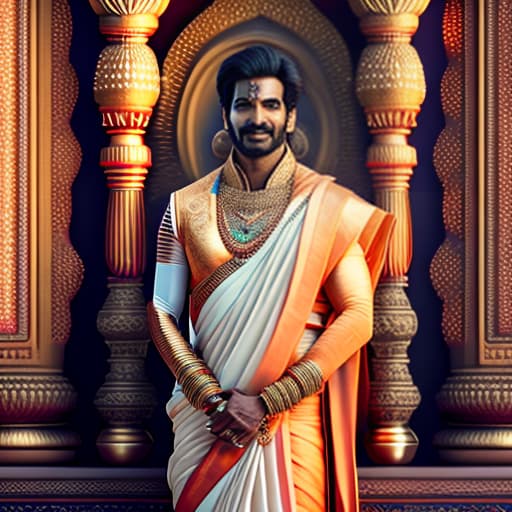 estilovintedois Indian actor Kartik Aryan as Lord Ram Simple,Has pleasant smile, respect towards elders, touching the feet of Raja dasrath played by Amitabh Bachan,realistic picture hyperrealistic, full body, detailed clothing, highly detailed, cinematic lighting, stunningly beautiful, intricate, sharp focus, f/1. 8, 85mm, (centered image composition), (professionally color graded), ((bright soft diffused light)), volumetric fog, trending on instagram, trending on tumblr, HDR 4K, 8K