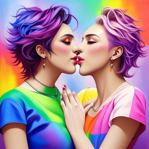  Create a painting of LGbt community