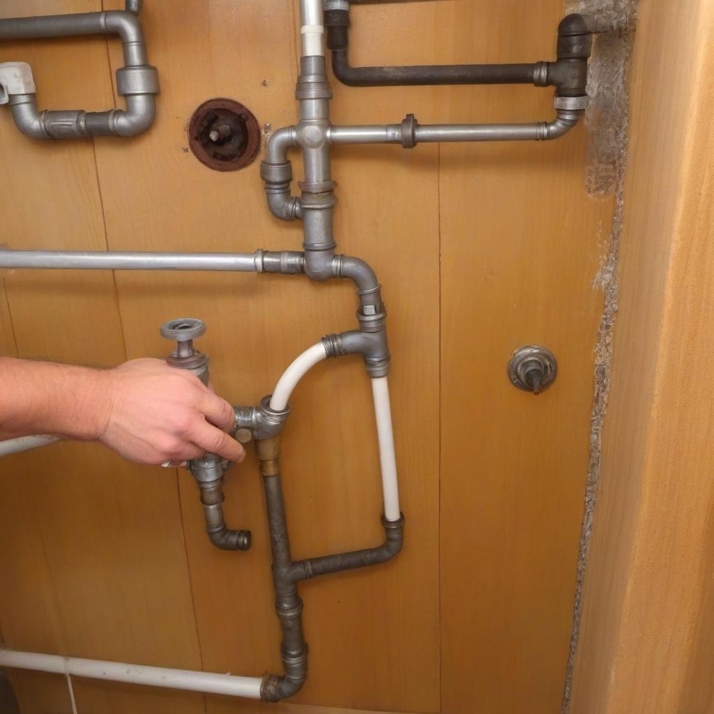  Picture plumbing- repairs in the apartment