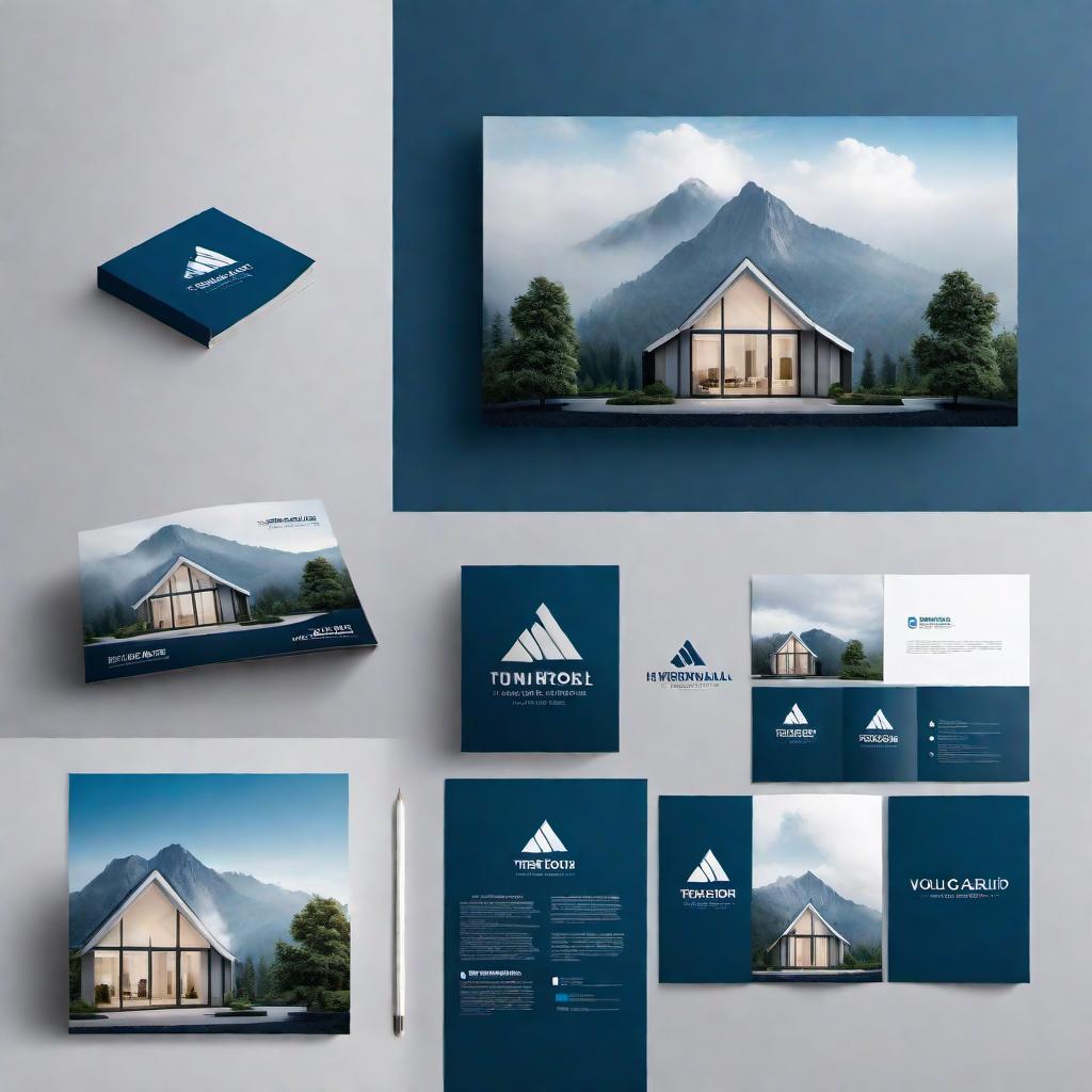  Design a modern and sleek logo for a real estate company. The logo should incorporate elements like a house or a key, and use a color scheme of blue and grey. The design should convey trust, professionalism, and reliability. hyperrealistic, full body, detailed clothing, highly detailed, cinematic lighting, stunningly beautiful, intricate, sharp focus, f/1. 8, 85mm, (centered image composition), (professionally color graded), ((bright soft diffused light)), volumetric fog, trending on instagram, trending on tumblr, HDR 4K, 8K