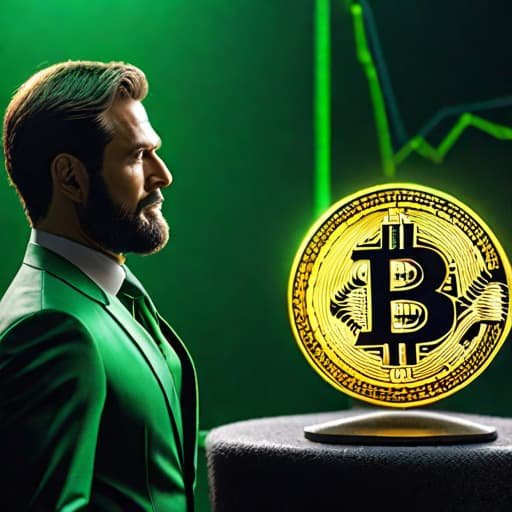  Bitcoin Price Turns Green: Poised for a Major Upswing hyperrealistic, full body, detailed clothing, highly detailed, cinematic lighting, stunningly beautiful, intricate, sharp focus, f/1. 8, 85mm, (centered image composition), (professionally color graded), ((bright soft diffused light)), volumetric fog, trending on instagram, trending on tumblr, HDR 4K, 8K