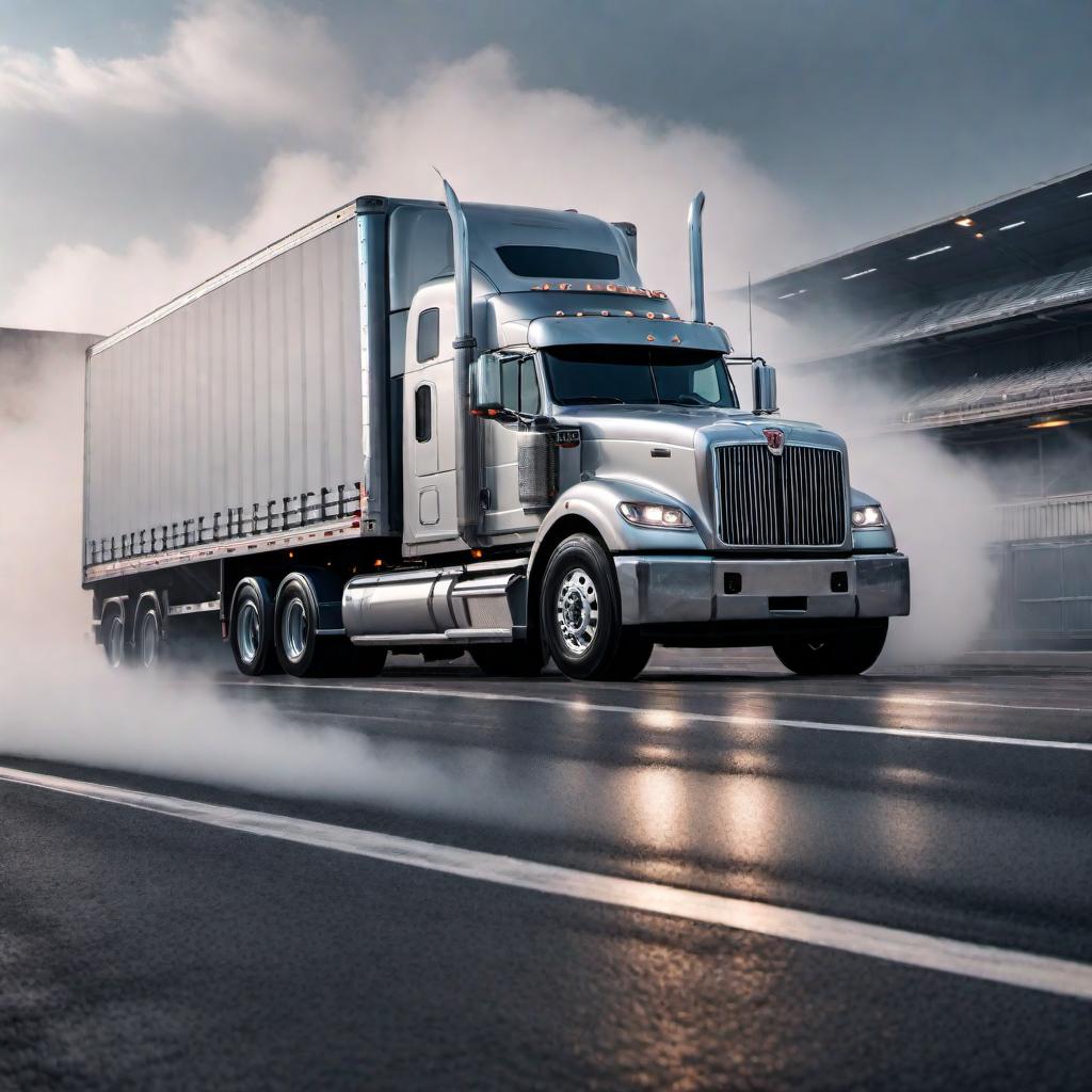  Visual representation of performance by standards in the trucking industry hyperrealistic, full body, detailed clothing, highly detailed, cinematic lighting, stunningly beautiful, intricate, sharp focus, f/1. 8, 85mm, (centered image composition), (professionally color graded), ((bright soft diffused light)), volumetric fog, trending on instagram, trending on tumblr, HDR 4K, 8K