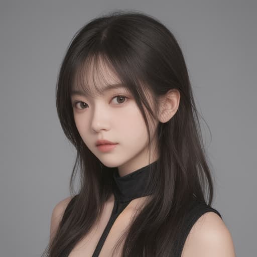  girl, best quality, solo, headshot, simple background