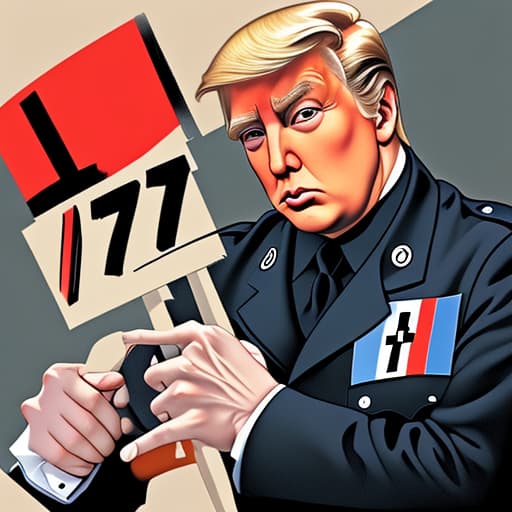  Donald Trump as a Nazi