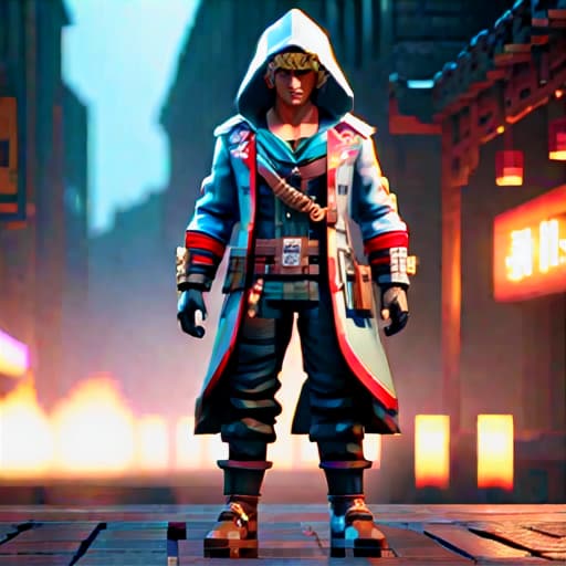  gaming mini character hyperrealistic, full body, detailed clothing, highly detailed, cinematic lighting, stunningly beautiful, intricate, sharp focus, f/1. 8, 85mm, (centered image composition), (professionally color graded), ((bright soft diffused light)), volumetric fog, trending on instagram, trending on tumblr, HDR 4K, 8K