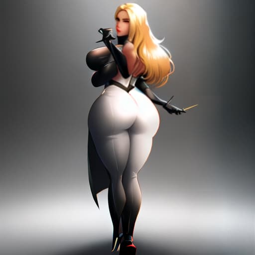  woman with huge butt. hyperrealistic, full body, detailed clothing, highly detailed, cinematic lighting, stunningly beautiful, intricate, sharp focus, f/1. 8, 85mm, (centered image composition), (professionally color graded), ((bright soft diffused light)), volumetric fog, trending on instagram, trending on tumblr, HDR 4K, 8K