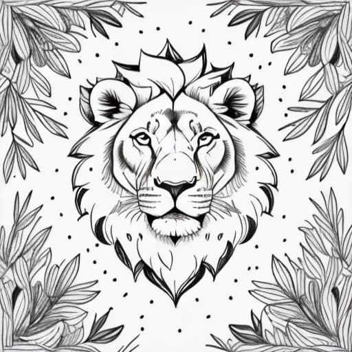  lion, children’s coloring book, simple style, minimal details. hyperrealistic, full body, detailed clothing, highly detailed, cinematic lighting, stunningly beautiful, intricate, sharp focus, f/1. 8, 85mm, (centered image composition), (professionally color graded), ((bright soft diffused light)), volumetric fog, trending on instagram, trending on tumblr, HDR 4K, 8K