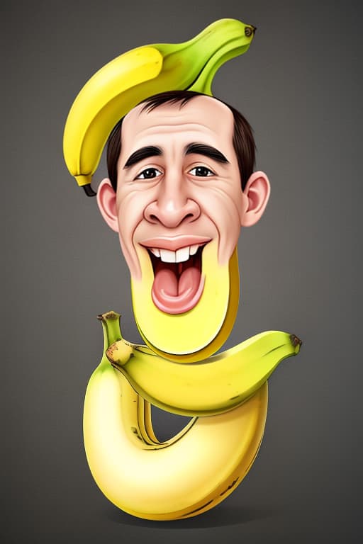  banana caricature