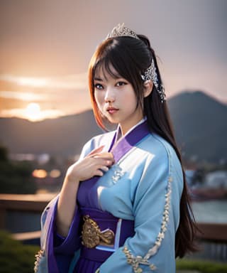  Princess of the Warring States period, (Masterpiece, BestQuality:1.3), (ultra detailed:1.2), (hyperrealistic:1.3), (RAW photo:1.2),High detail RAW color photo, professional photograph, (Photorealistic:1.4), (realistic:1.4), ,professional lighting, (japanese), beautiful face, (realistic face)