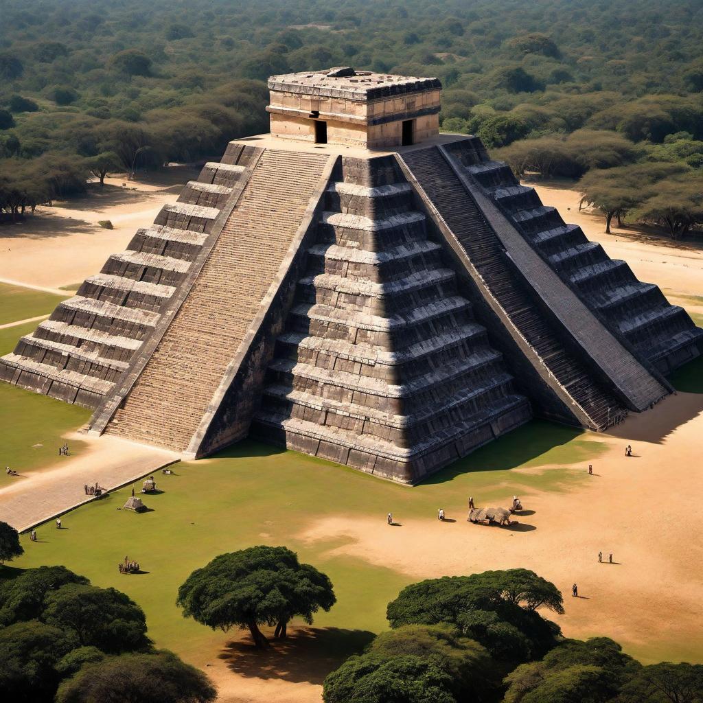  A detailed illustration showing various pyramids from around the world. The image includes the following pyramids: 1. The Great Pyramid of Giza (Egypt) 2. Pyramid of Khafre (Egypt) 3. Pyramid of Menkaure (Egypt) 4. The Step Pyramid of Djoser (Egypt) 5. Pyramid of the Sun (Teotihuacan, Mexico) 6. Pyramid of the Moon (Teotihuacan, Mexico) 7. Pyramid of Kukulcán (Chichen Itza, Mexico) 8. The Great Pyramid of La Venta (Mexico) 9. Pyramids of Meroë (Sudan) 10. The Pyramid of the Diquis Delta (Costa Rica) 11. Mausoleum of the First Qin Emperor (China) 12. Pyramid of Cestius (Rome, Italy) 13. Nubian Pyramids (Sudan). Each pyramid should be clearly labeled with its name and location. The pyramids should be arranged in a way that provides a clear  hyperrealistic, full body, detailed clothing, highly detailed, cinematic lighting, stunningly beautiful, intricate, sharp focus, f/1. 8, 85mm, (centered image composition), (professionally color graded), ((bright soft diffused light)), volumetric fog, trending on instagram, trending on tumblr, HDR 4K, 8K