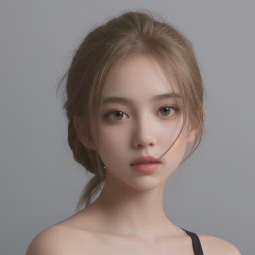  girl, best quality, solo, headshot, simple background