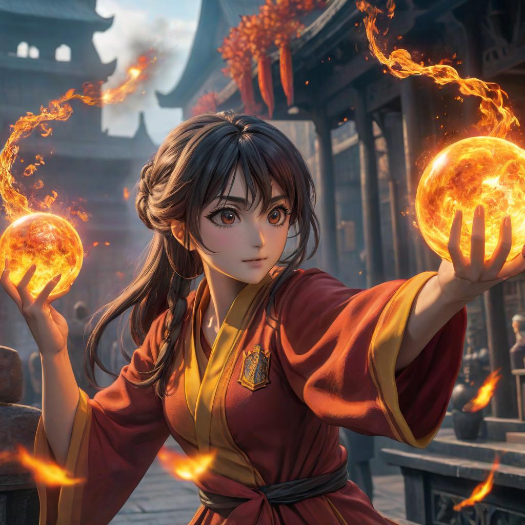  anime artwork Claws of the Chinese Fire Ball from Harry Potter. . anime style, key visual, vibrant, studio anime, highly detailed hyperrealistic, full body, detailed clothing, highly detailed, cinematic lighting, stunningly beautiful, intricate, sharp focus, f/1. 8, 85mm, (centered image composition), (professionally color graded), ((bright soft diffused light)), volumetric fog, trending on instagram, trending on tumblr, HDR 4K, 8K