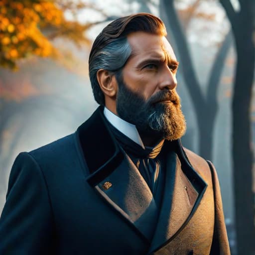  A bewitching man with a beard as the president of the united states, 8k photorealistic, cinematic lighting, HD, high details, dramatic, trending on artstation, full body, head shot, film still, stunning photography. award coached, anatomically correct, hyper realistic, super detailed, 4k uhd image, canon eos r3 hyperrealistic, full body, detailed clothing, highly detailed, cinematic lighting, stunningly beautiful, intricate, sharp focus, f/1. 8, 85mm, (centered image composition), (professionally color graded), ((bright soft diffused light)), volumetric fog, trending on instagram, trending on tumblr, HDR 4K, 8K