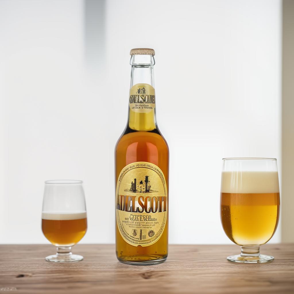  &quot;Realistic still life of a chilled glass of amber beer with foam, placed on a wooden bar with a few empty glasses and a bottle opener nearby, soft lighting, shallow depth of field, and a blurred background of a dimly lit bar with people chatting and laughing in the background, style RAW&quot;, (4k, best quality, masterpiece:1.2), ultrahigh res, highly detailed, sharp focus, (perfect image composition)