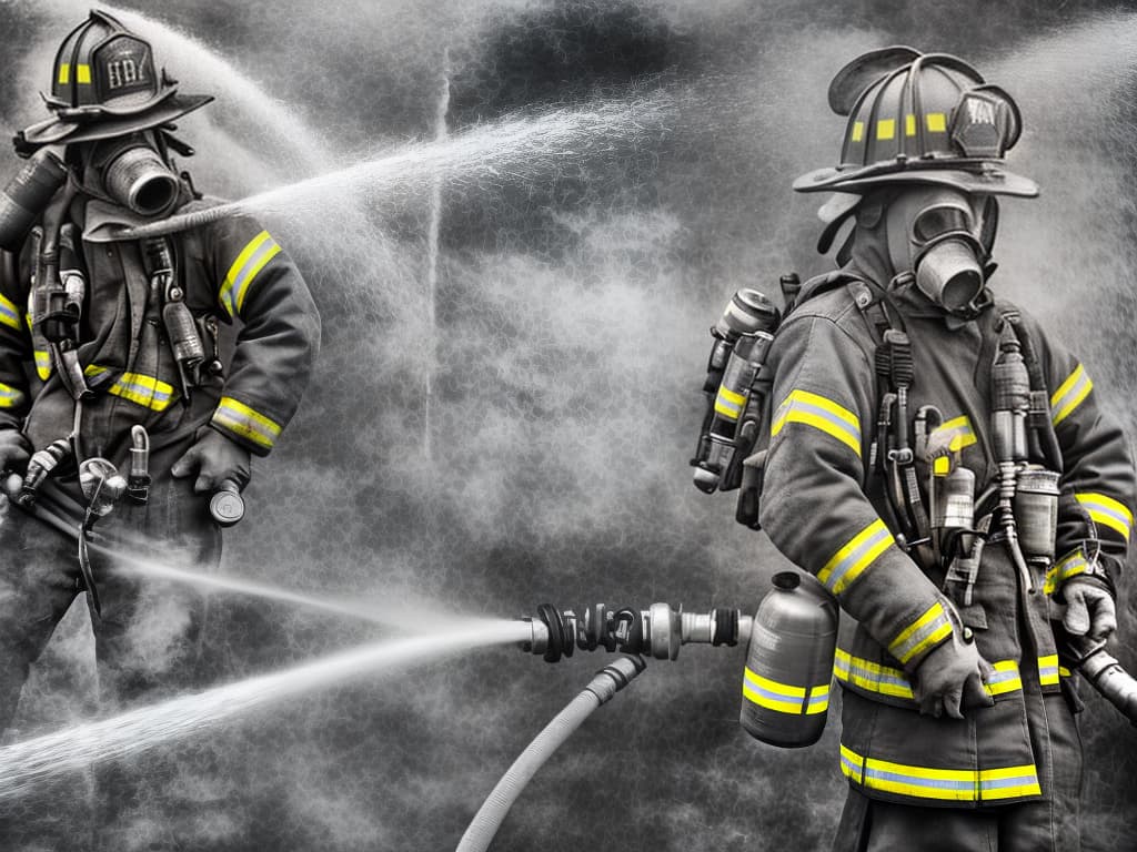 lnkdn photography firefighter with hose