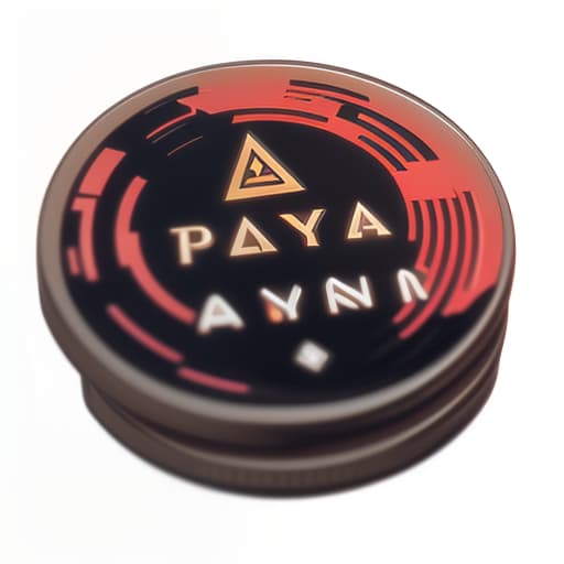  A coin with the name Paya Token., (logo:1.3), vector graphics, brand, design, inspired, (straight:1.3), (symmetrical:0.4) hyperrealistic, full body, detailed clothing, highly detailed, cinematic lighting, stunningly beautiful, intricate, sharp focus, f/1. 8, 85mm, (centered image composition), (professionally color graded), ((bright soft diffused light)), volumetric fog, trending on instagram, trending on tumblr, HDR 4K, 8K