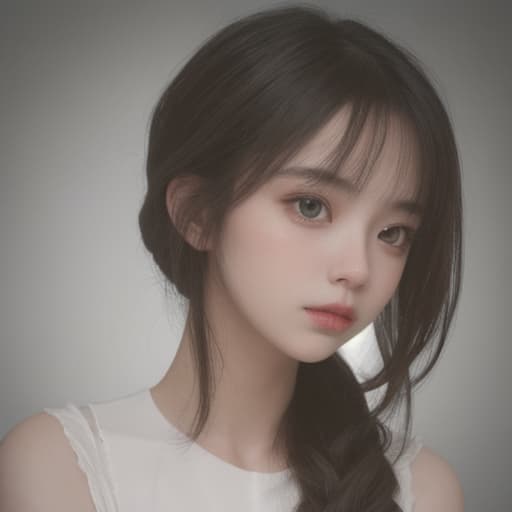  girl, best quality, solo, headshot, simple background