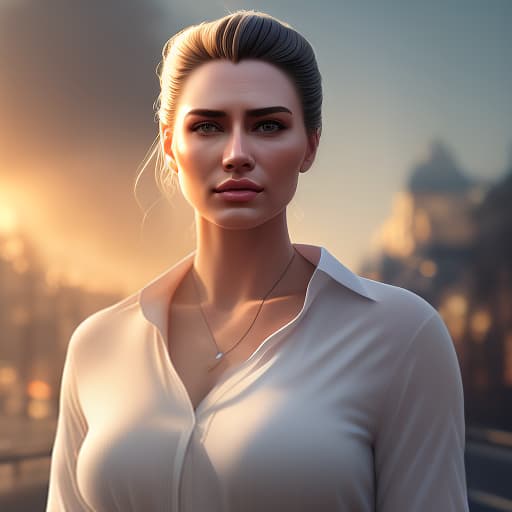  A handsome man in a white shirt with slicked back hair looks forward and, with his hand, covers the eyes of the girl. She sees nothing and stands before the man with her back to him., Photorealistic, Hyperrealistic, Hyperdetailed, analog style, demure, detailed skin, pores, smirk, smiling eyes, matte skin, soft lighting, subsurface scattering, realistic, heavy shadow, masterpiece, best quality, ultra realistic, 8k, golden ratio, Intricate, High Detail, film photography, soft focus hyperrealistic, full body, detailed clothing, highly detailed, cinematic lighting, stunningly beautiful, intricate, sharp focus, f/1. 8, 85mm, (centered image composition), (professionally color graded), ((bright soft diffused light)), volumetric fog, trending on instagram, trending on tumblr, HDR 4K, 8K