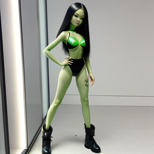  Jennie Kim beautiful green alien Beautiful , full body, , poses