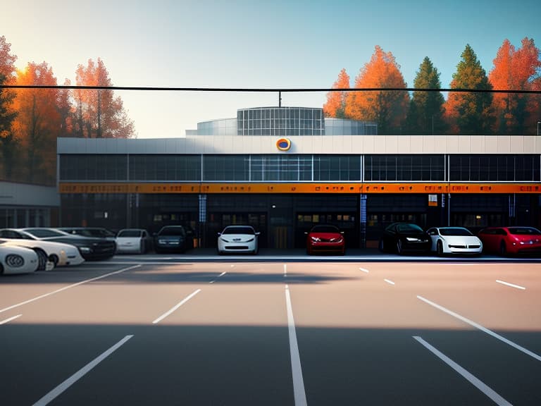  Bright picture of a parking lot with cars. Sunny day. Russia. Minimalism. hyperrealistic, full body, detailed clothing, highly detailed, cinematic lighting, stunningly beautiful, intricate, sharp focus, f/1. 8, 85mm, (centered image composition), (professionally color graded), ((bright soft diffused light)), volumetric fog, trending on instagram, trending on tumblr, HDR 4K, 8K