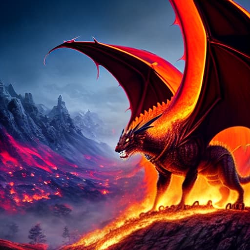  a fire dragon logo with black background hyperrealistic, full body, detailed clothing, highly detailed, cinematic lighting, stunningly beautiful, intricate, sharp focus, f/1. 8, 85mm, (centered image composition), (professionally color graded), ((bright soft diffused light)), volumetric fog, trending on instagram, trending on tumblr, HDR 4K, 8K