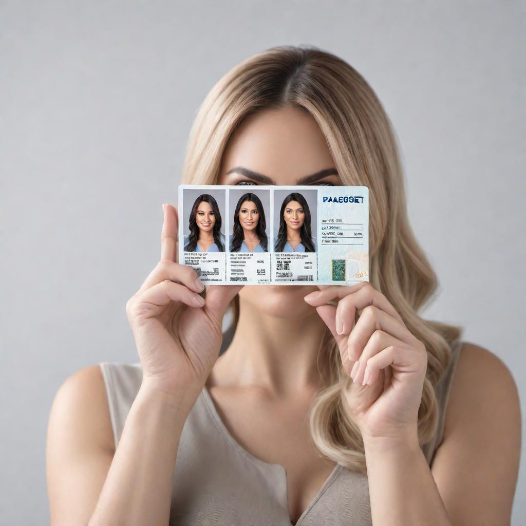  An image showing the transformation of a photo into a passport photo. The original photo on one side, a list of passport photo requirements, and the resulting passport photo on the other side. The passport photo requirements include: plain white background, head must be centered, neutral expression, and specific dimensions. hyperrealistic, full body, detailed clothing, highly detailed, cinematic lighting, stunningly beautiful, intricate, sharp focus, f/1. 8, 85mm, (centered image composition), (professionally color graded), ((bright soft diffused light)), volumetric fog, trending on instagram, trending on tumblr, HDR 4K, 8K