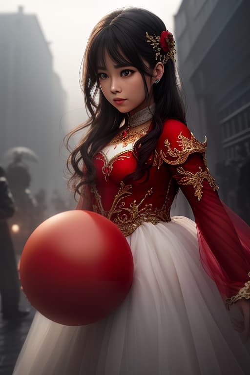  The children play with the red ball. hyperrealistic, full body, detailed clothing, highly detailed, cinematic lighting, stunningly beautiful, intricate, sharp focus, f/1. 8, 85mm, (centered image composition), (professionally color graded), ((bright soft diffused light)), volumetric fog, trending on instagram, trending on tumblr, HDR 4K, 8K