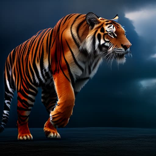 mdjrny-v4 style tiger on beach attacking on a elephant hyperrealistic, full body, detailed clothing, highly detailed, cinematic lighting, stunningly beautiful, intricate, sharp focus, f/1. 8, 85mm, (centered image composition), (professionally color graded), ((bright soft diffused light)), volumetric fog, trending on instagram, trending on tumblr, HDR 4K, 8K