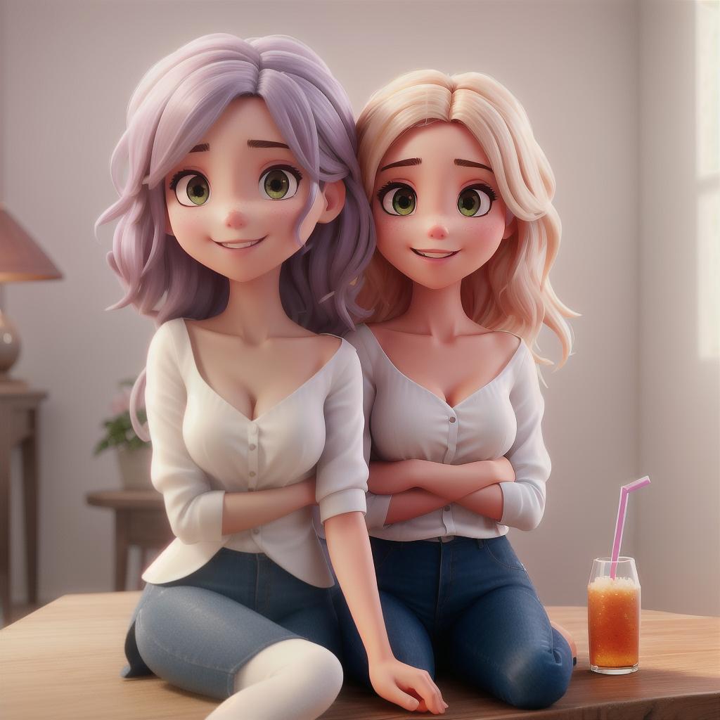  beautiful illustration, best quality, cute girl, a girl, restaurant, sitting, parfait, drinking, happy, open mouth, casual clothes, white shirt, collarbone, medium hair, blown hair hyperrealistic, full body, detailed clothing, highly detailed, cinematic lighting, stunningly beautiful, intricate, sharp focus, f/1. 8, 85mm, (centered image composition), (professionally color graded), ((bright soft diffused light)), volumetric fog, trending on instagram, trending on tumblr, HDR 4K, 8K