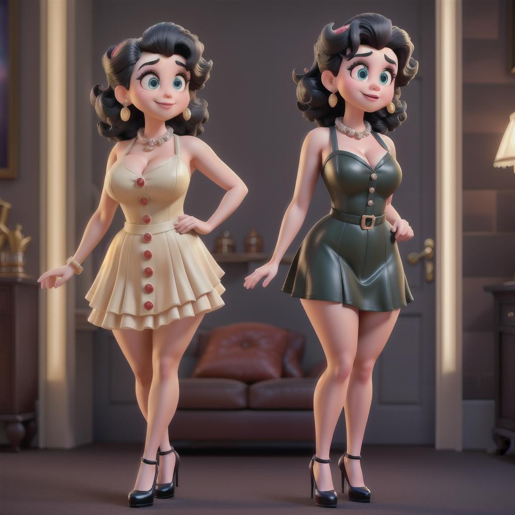  Danny devito as a Betty boop style pin up girl hyperrealistic, full body, detailed clothing, highly detailed, cinematic lighting, stunningly beautiful, intricate, sharp focus, f/1. 8, 85mm, (centered image composition), (professionally color graded), ((bright soft diffused light)), volumetric fog, trending on instagram, trending on tumblr, HDR 4K, 8K