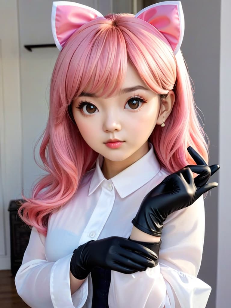  lilypichu wearing rubber gloves