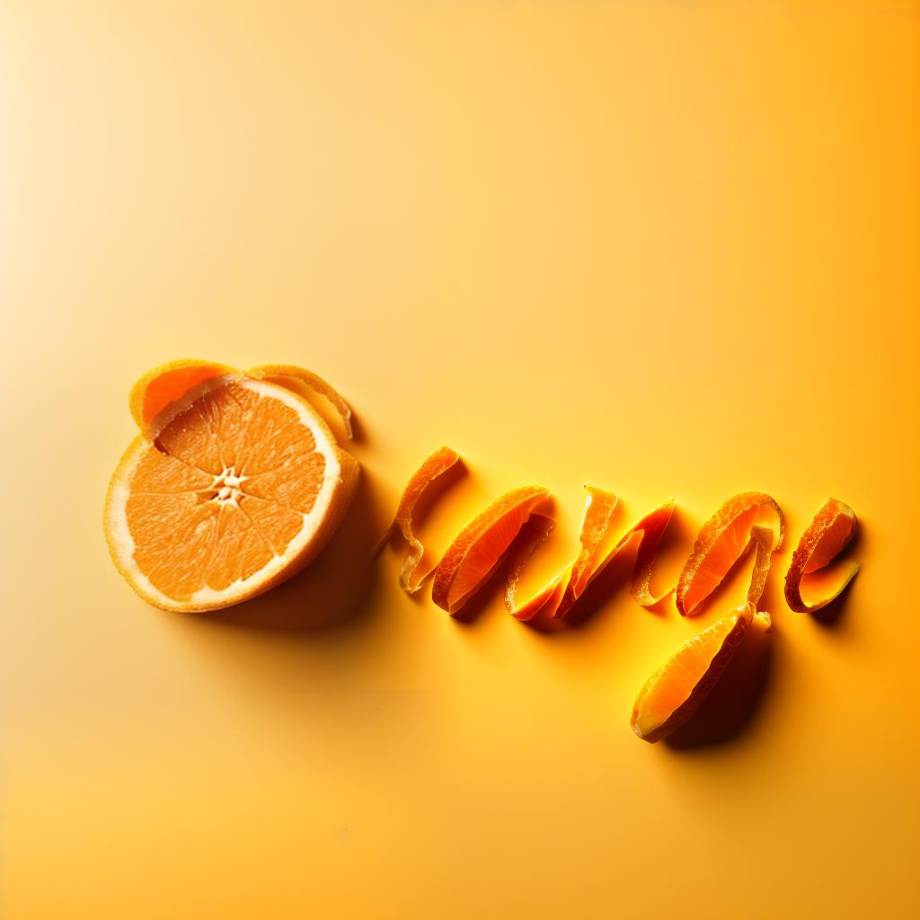  type in form of Orange peel, raw photo, cinematic lighting, 35mm, macrophotography, best quality, masterpiece