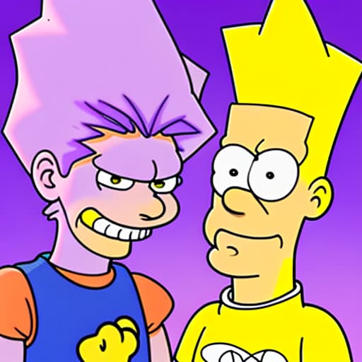  Make bart simpson but hes purple