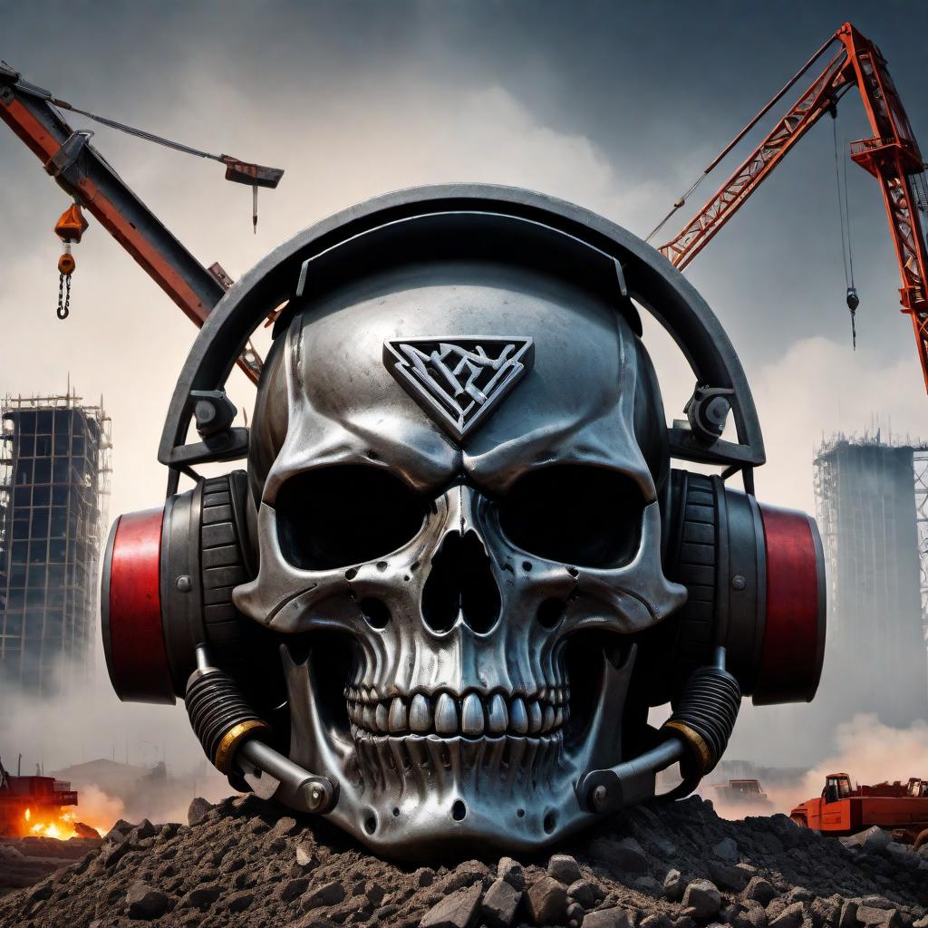  A professional logo for Deadly Construction Inc. The logo should incorporate elements that represent construction, such as a crane, hammer, or building structure. It should also integrate a subtle element that suggests the 'deadly' aspect, such as a sharp edge or skull motif. The design should be bold and impactful, perhaps using strong colors like black, grey, and red. The text 'Deadly Construction Inc.' should be prominently featured in a strong, modern font. The overall design should convey strength, reliability, and a hint of edginess. hyperrealistic, full body, detailed clothing, highly detailed, cinematic lighting, stunningly beautiful, intricate, sharp focus, f/1. 8, 85mm, (centered image composition), (professionally color graded), ((bright soft diffused light)), volumetric fog, trending on instagram, trending on tumblr, HDR 4K, 8K