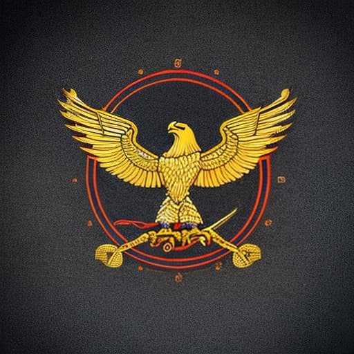  a fire eagle logo with black background hyperrealistic, full body, detailed clothing, highly detailed, cinematic lighting, stunningly beautiful, intricate, sharp focus, f/1. 8, 85mm, (centered image composition), (professionally color graded), ((bright soft diffused light)), volumetric fog, trending on instagram, trending on tumblr, HDR 4K, 8K