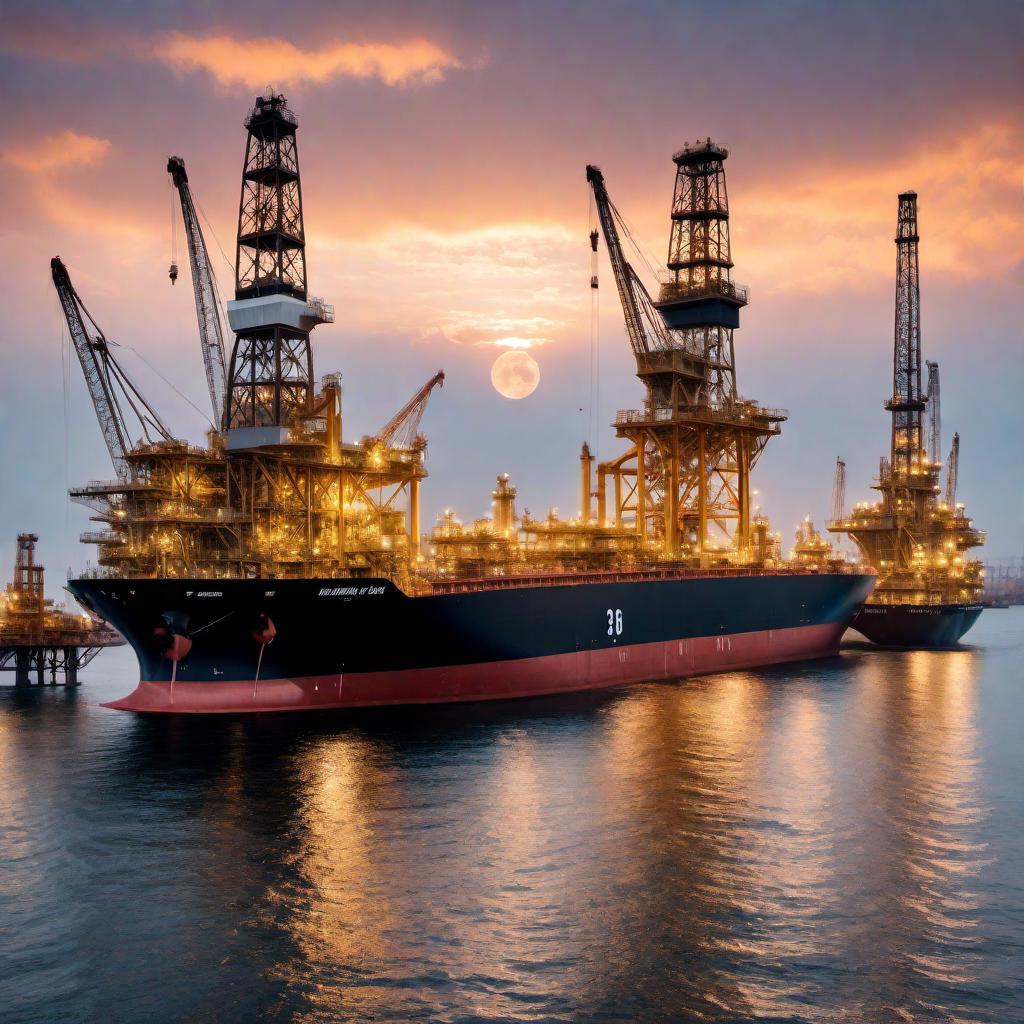  An illustration depicting crude oil as the most traded commodity in the world. Show a globe in the background with pipelines and oil barrels prominently featured. Highlight the global scale and importance of the oil trade with charts, oil rigs, and tankers in action. Ensure the style is professional and engaging, reflecting its critical role in global markets. hyperrealistic, full body, detailed clothing, highly detailed, cinematic lighting, stunningly beautiful, intricate, sharp focus, f/1. 8, 85mm, (centered image composition), (professionally color graded), ((bright soft diffused light)), volumetric fog, trending on instagram, trending on tumblr, HDR 4K, 8K