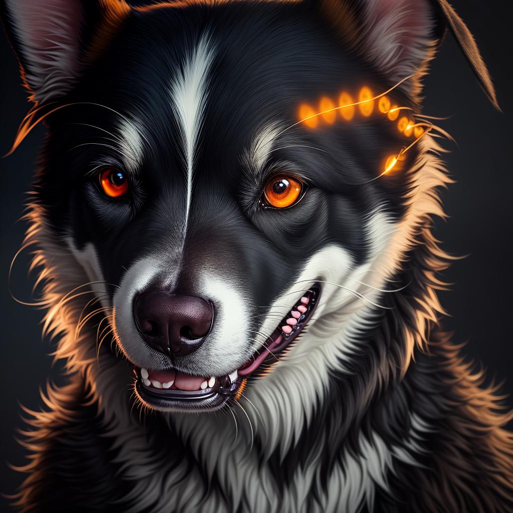  scary realistic dog smiling in the dark