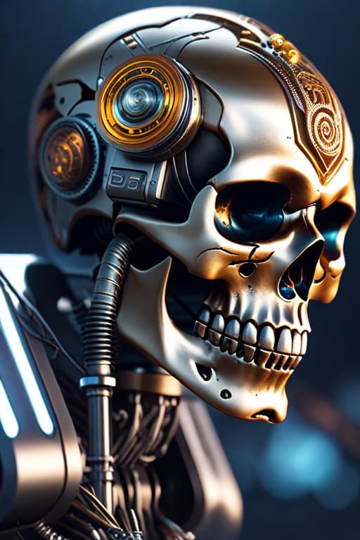  Realistic looking human skull with a classic tattoo coil machine growing out of forehead. Outer space background hyperrealistic, full body, detailed clothing, highly detailed, cinematic lighting, stunningly beautiful, intricate, sharp focus, f/1. 8, 85mm, (centered image composition), (professionally color graded), ((bright soft diffused light)), volumetric fog, trending on instagram, trending on tumblr, HDR 4K, 8K