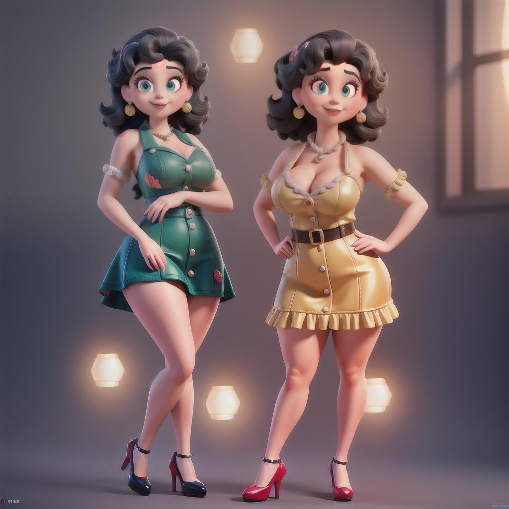  Danny devito as a Betty boop style pin up girl hyperrealistic, full body, detailed clothing, highly detailed, cinematic lighting, stunningly beautiful, intricate, sharp focus, f/1. 8, 85mm, (centered image composition), (professionally color graded), ((bright soft diffused light)), volumetric fog, trending on instagram, trending on tumblr, HDR 4K, 8K