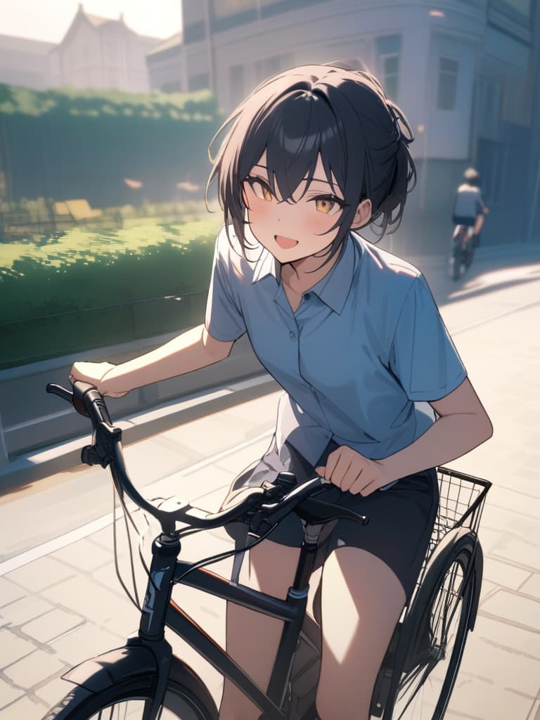  ultra detailed:1.2,masterpiece:1.2,best quality,masterpiece,bestquality,hdr:1.1,8k:1.1,cool boy:1.4,(small dragon:1.4),(A small dragon in a bicycle basket:1.3),(cycling:1.3),megane:1.4,dragon bress:1.4,town:1.3,sunset:1.3,school uniform boy:1.3, masterpiece, best quality,8k,ultra detailed,high resolution,an extremely delicate and beautiful,hyper detail